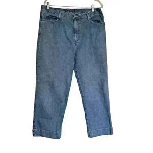 Eddie Bauer Sz 16 Tall‎ Cropped Jeans Fall Casual Work Appropriate